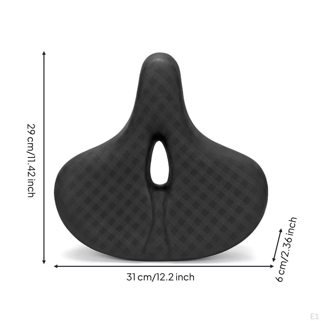 Textured Comfortable Padded Bike Saddle Cycle