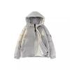 Men and women's fashion trendy striped versatile 90 white duck down down jacket teenagers casual warm jacket