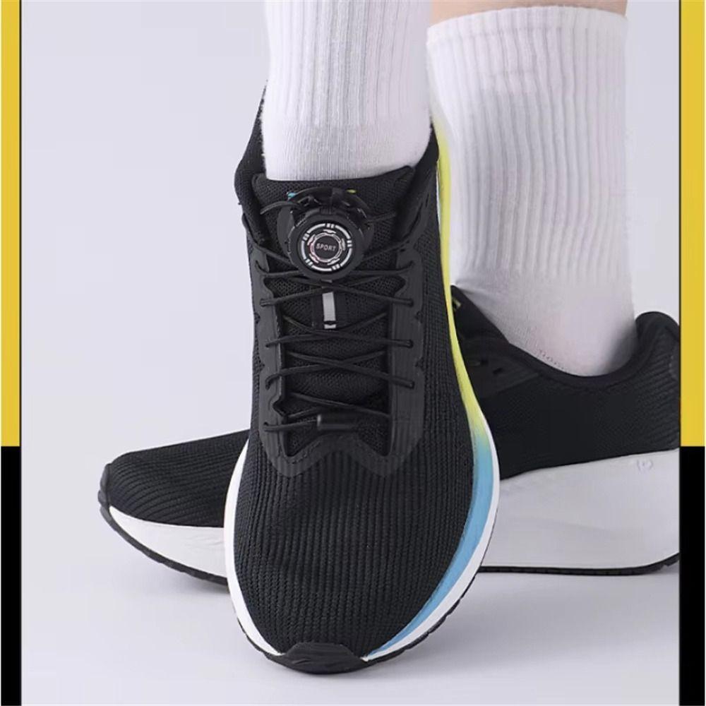 1Pair Thick Rope Swivel Buckle Laces Quick Lock Easy Installation No Tie Shoelaces Quick Lock Shoestrings Children Adults