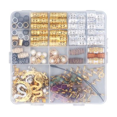 146 pièces accessoires de dreadlock en strass cristal accessoires de tresse de cheveux à la mode pour le festival du film