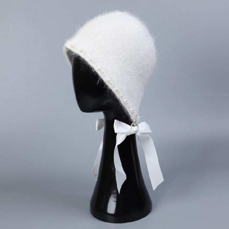 Stylish Earflap Hat Elegant Bows Tassels Pearls Earflap Hat Stylish Women Hat for Trendy Accessorizing