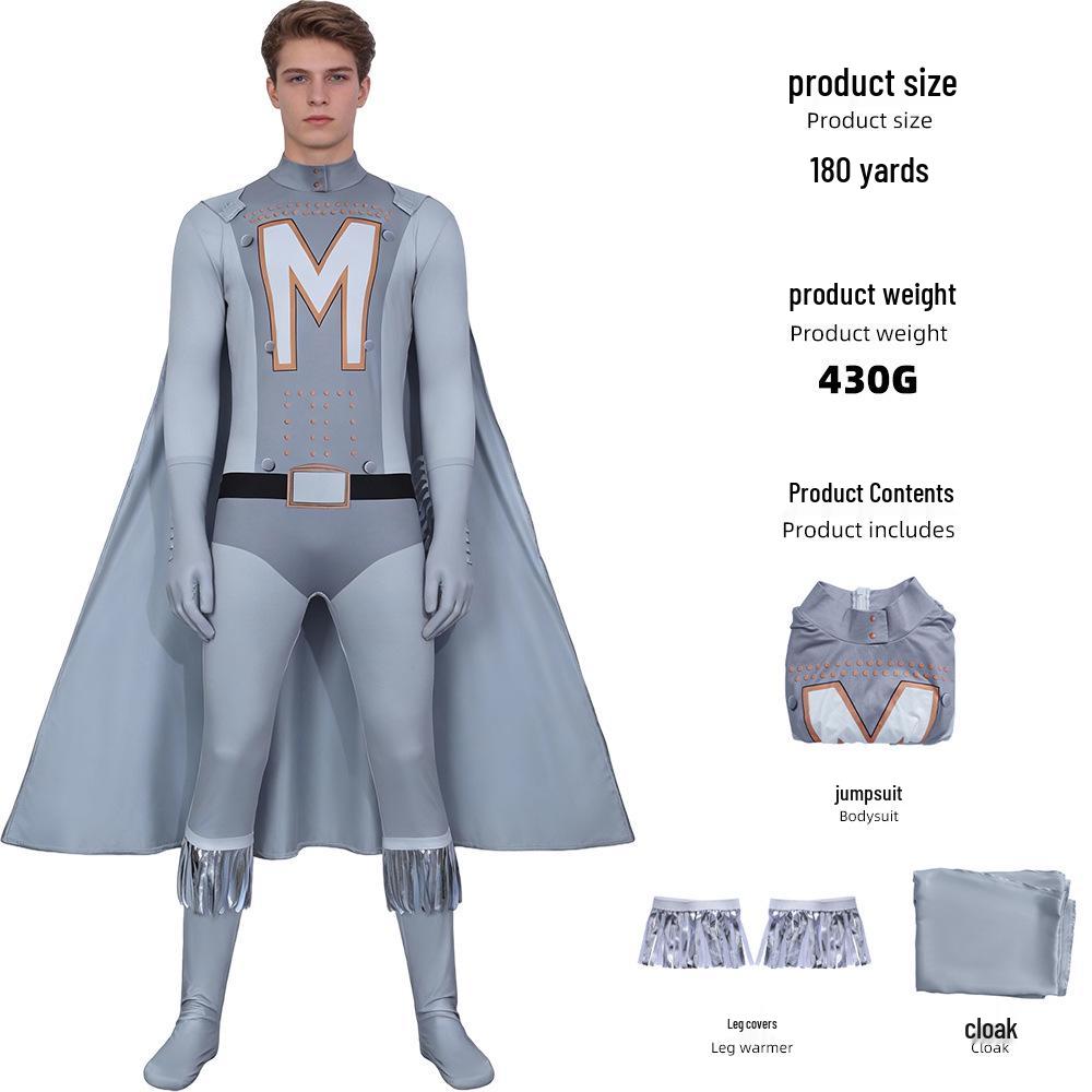 

Super Bad Guy Mike Mai Superman Cosplay Jumpsuit Set for Halloween or Stage Kid 130