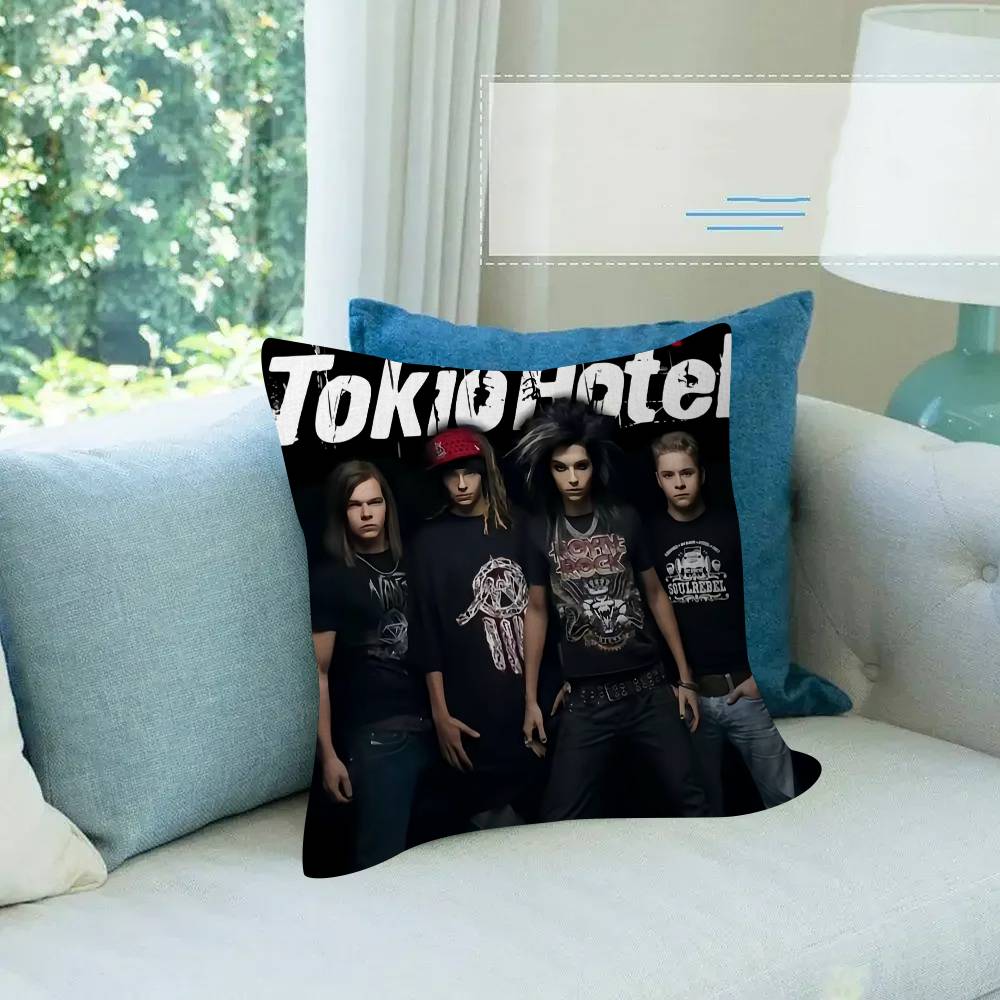 Metall Rockband Kissenbezug Cartoon Geschenk Kissenbezug Schlafzimmer Zuhause Sofa Stuhl Sitz Dekor Kissenbezug Tokio Hotel