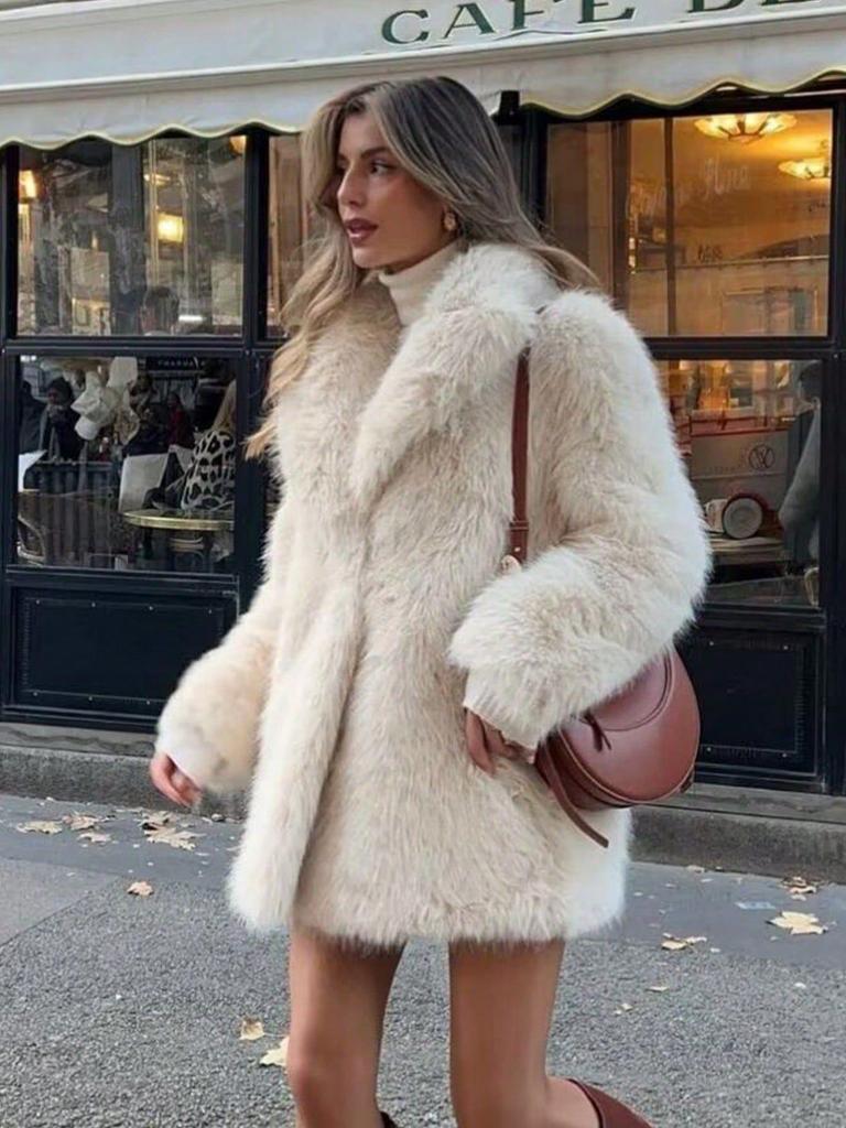 Women's Winter Lambswool Thick Cardigan Coat - New Fur Series