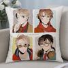 Anime Hetalia World Stars Cushion Cover Cushion Covers Natural Linen Breathable Sofa Bedroom Decor Pillowcase