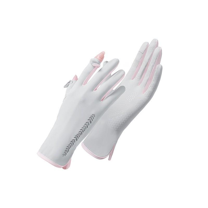 Summer Sunscreen Gloves For Women Thin Breathable Uv Protection With Touch Screen Functionality For Outdoor Cycling And Driving