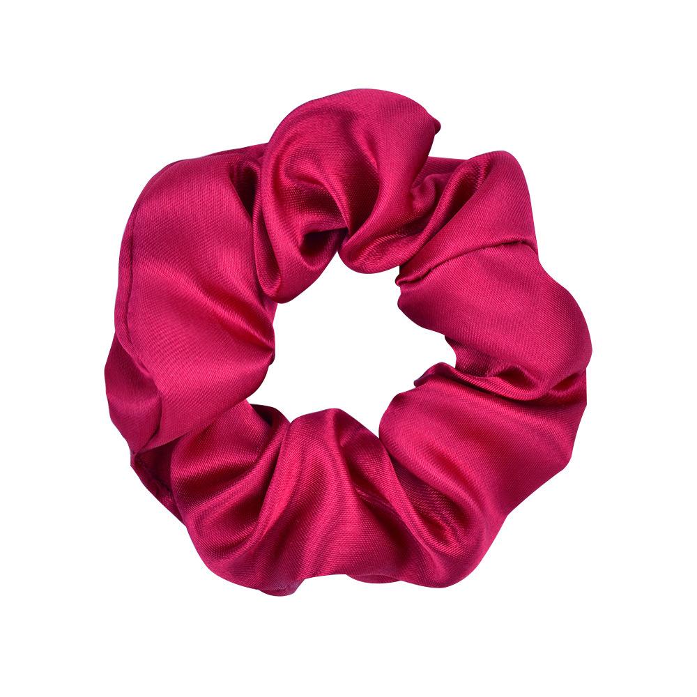 Solid Color Large Intestine Hair Band Color Ding Cloth Elastic Hair Band Hair Accessories Headgear Headrope 095
