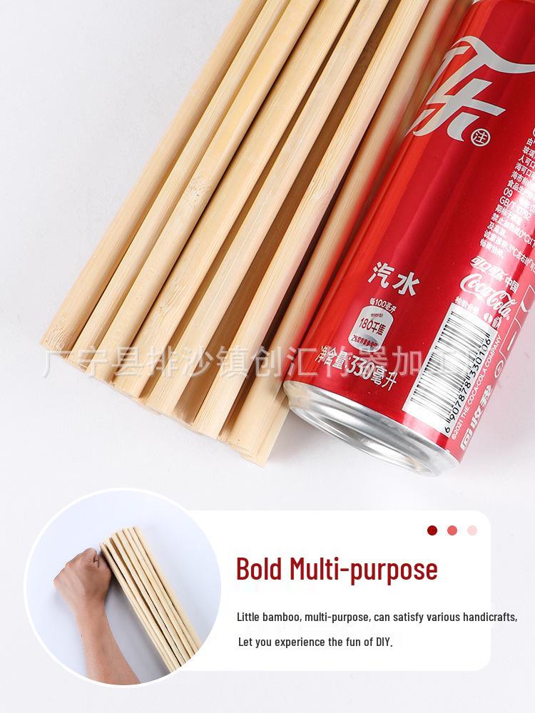 Szaszłyki bambusowe: Grubość 5-10 mm, Idealny na grille, do rękodzieła, projektów DIY, masztów flagowych, aranżacji kwiatowych, suszenia makaronu, klatek dla ptaków.