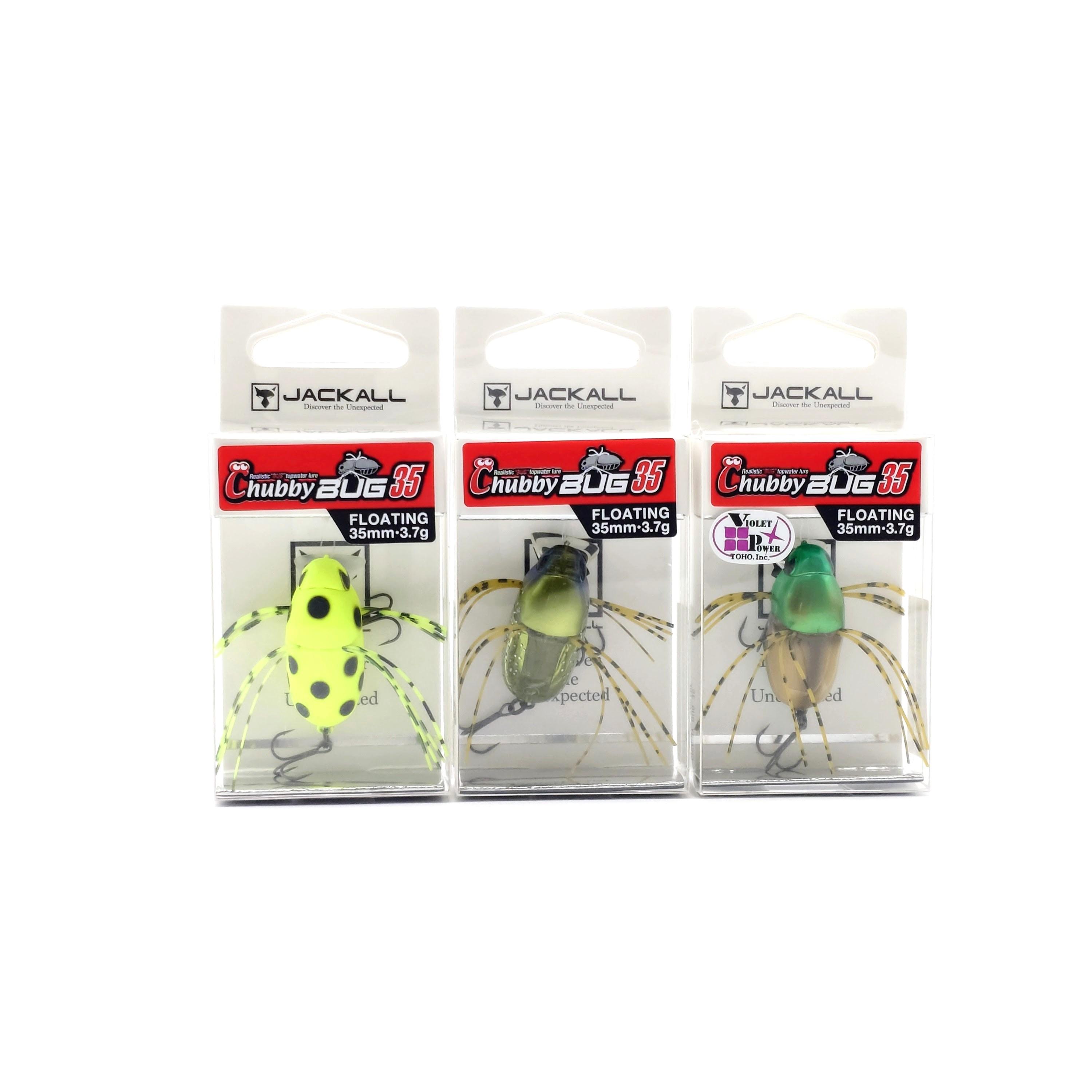 

JACKALL Chubby Bug 35 Топвотерна приманка Набір 3 шт. MAT CHART LADYBIRD HL LAME KOGANE UV BROWN FLOWER CHAFERS Плавуча тверда приманка Японія