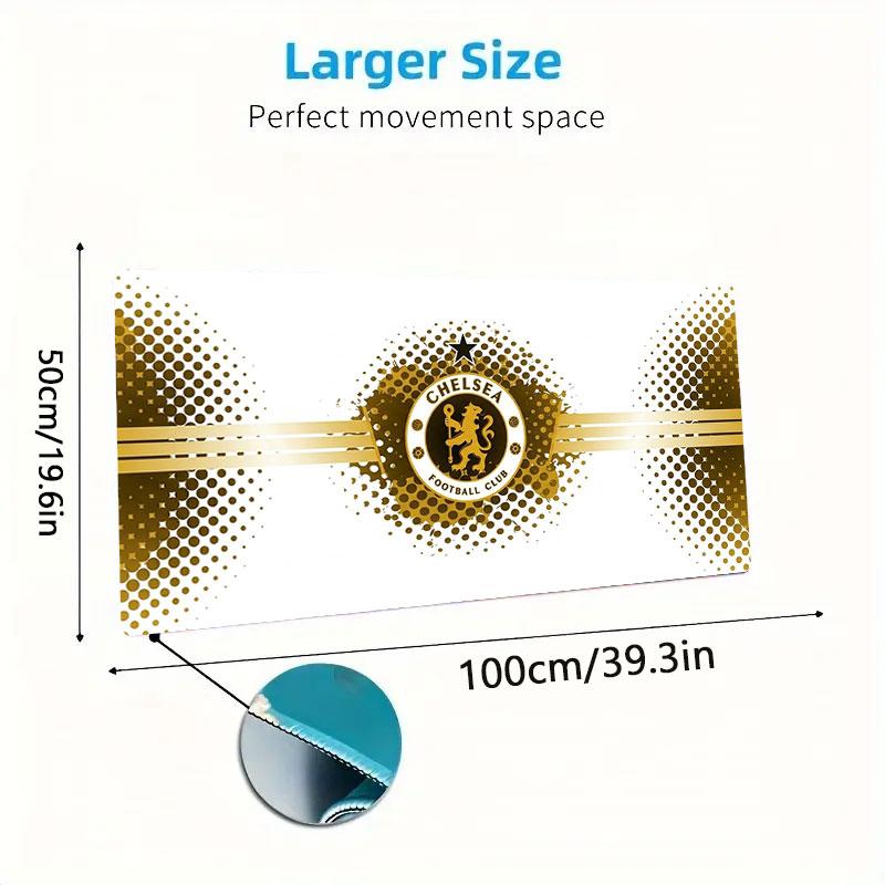 Chelsea F Large Size Mouse Pad Large Gaming Table Cushion Non-slip Laptop Tablet Big Mousepad XXL Mat Mini PC Playmat With Lock edge