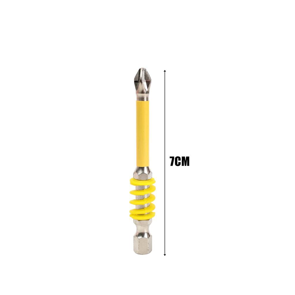 65/70/90mm Magnetic Spring Screwdriver Drill Bits DIY Woodworking Electric Repair Tool Anti-slip Hex Shank Drill Head