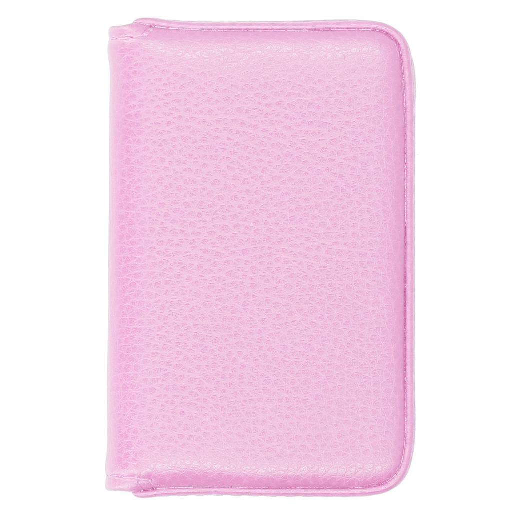 Vis visitkortsetui med magnetlås Bärbar namnkortshållare Gåva för män kvinnor Orange 001#