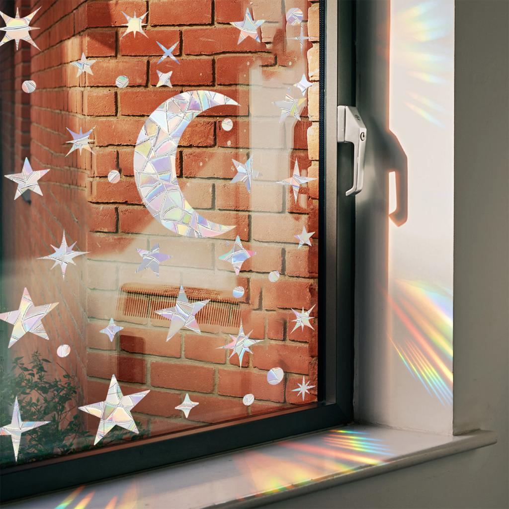 Fensteraufkleber, Kollisions-Fenster-Vogelaufkleber Selbstklebende Fensterfolie Raumdekoration, Verhindern Sie, dass Vögel gegen Fensterglas fliegen