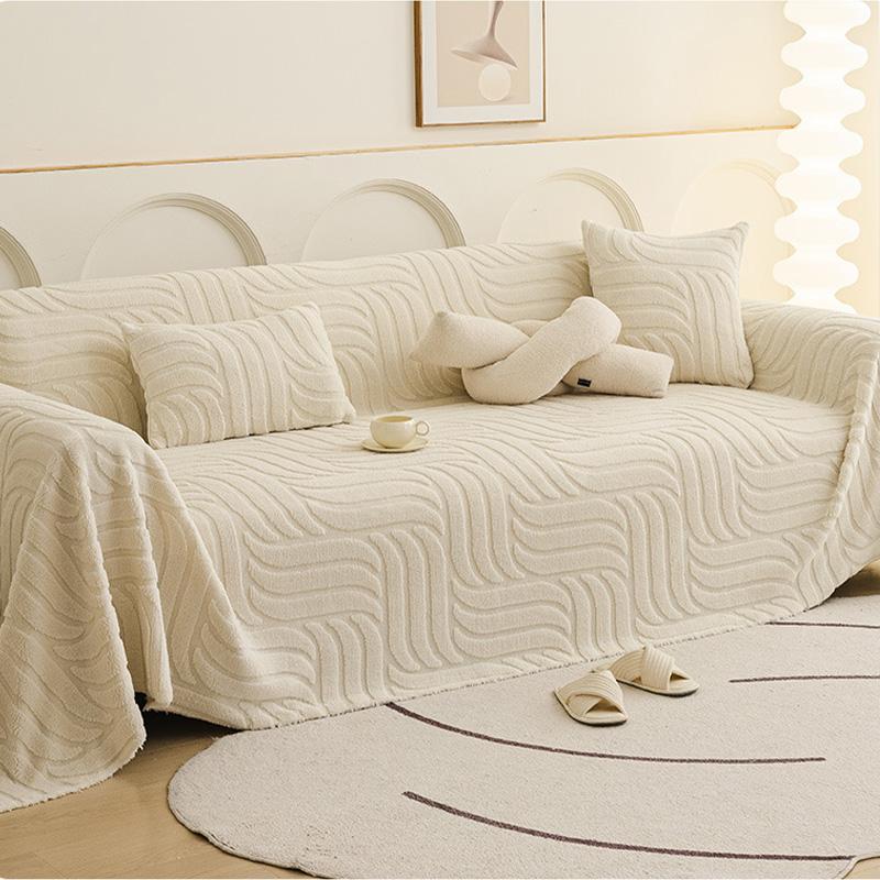 Modern Style Sofa Cover 2025 New Thick Plush Shu Velveteen Throw Blanket for Autumn Winter Non-slip Couch Protector