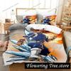 Nuovo Set Biancheria da Letto The Boondocks Singolo Gemello Matrimoniale Queen King Size Set Letto Adulto Bambino Camera da Letto Copripiumino Set Lenzuolo 3D Anime
