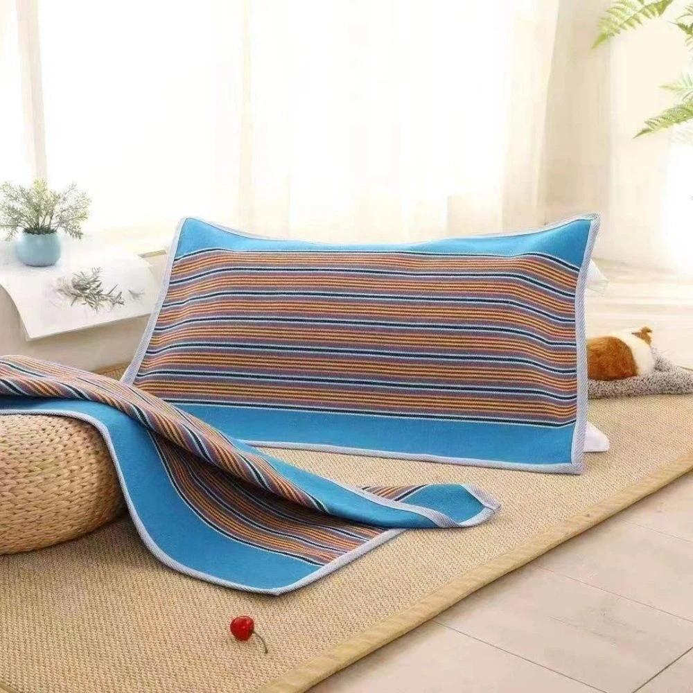 

2Pcs Colorful Thickening Pillowcase Thickened Cushion Cover Thickened Striped Pillowcase Bedroom Style 3