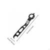 FourClaw Angle Grinder Wrench Slim Hexagonal Cutouts Black Metal 6in1