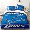 Detroit Lions 3pc set Perfect for bedroom use Comfortable bedding set includes a duvet cover and two pillowcases Ideal birthday or Christmas gift