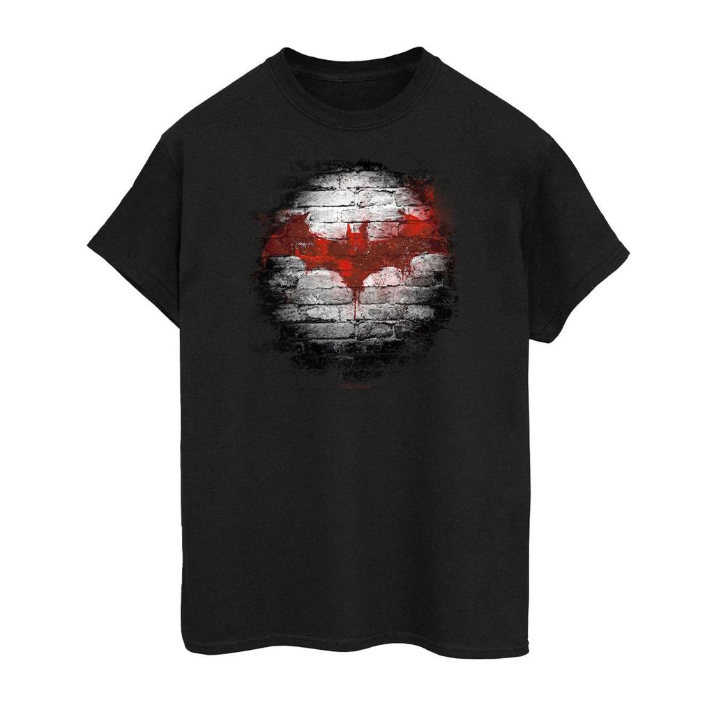 Batman Mens Wall Cotton Logo T-Shirt