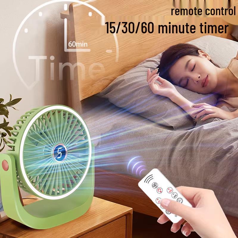 Silent USB Mini Desk Fan for Students, Office, and Bedside Charging