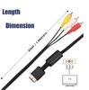 PS2 PS3 AV Cable, AV to RCA Cable Cord for Playstation 2 3 /PS2/PSX/PS3 Slim