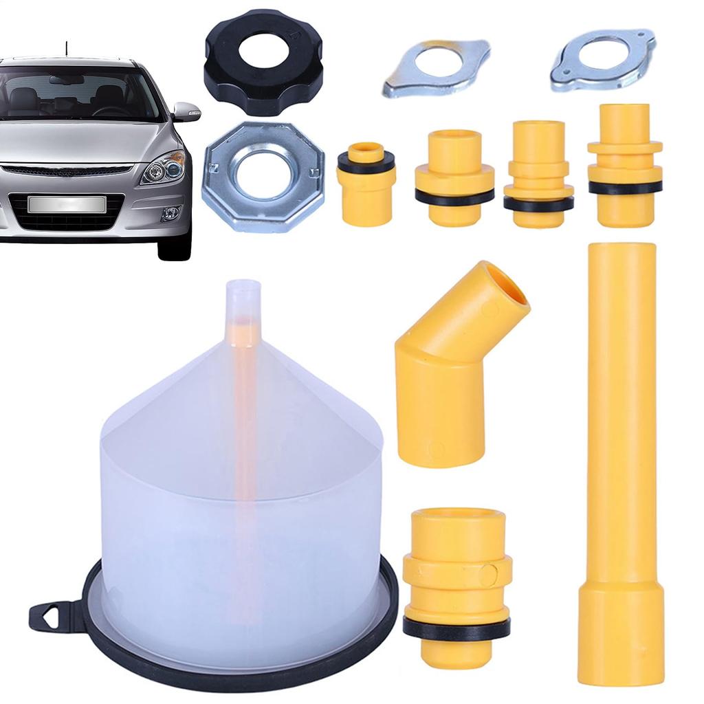 Radiator Air Release Funnel Kit | 15 Piece Spill Proof Automotive Funnel | Cooling