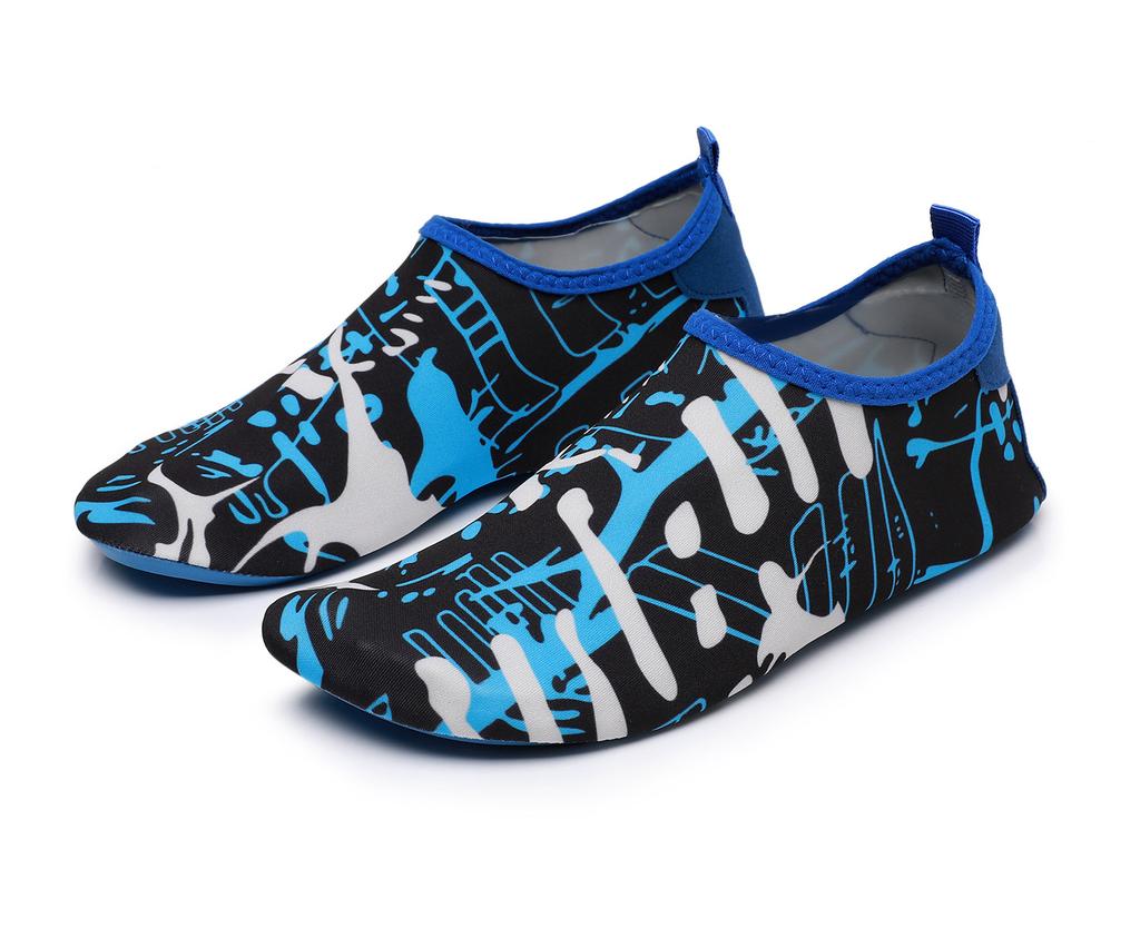 Men’s and Women’s Water Shoes Print Outdoor Beach Swimming Aqua Socks Quick-dry Non-slip Breathable Comfort Aqua Sock for Surfing Yoga Pool Exercise