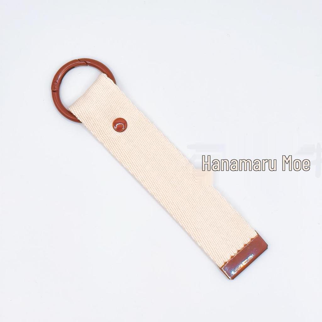 3.2CM Wide INS Style DIY Canvas Keychain Embroidered Name Tag