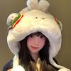 Anti-cold Bear Lei Feng Hat Penguin Ear Protection Cap Panama Cap Winter Plush Hat Shopping