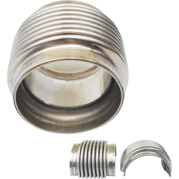 3.0" ID Exhaust Flex Bellows, 100% Stainless 4.0" LONG Flex Joints & Connectors