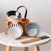 Japanese Style Mixed Color Ceramic Bowl & Chopstick Set