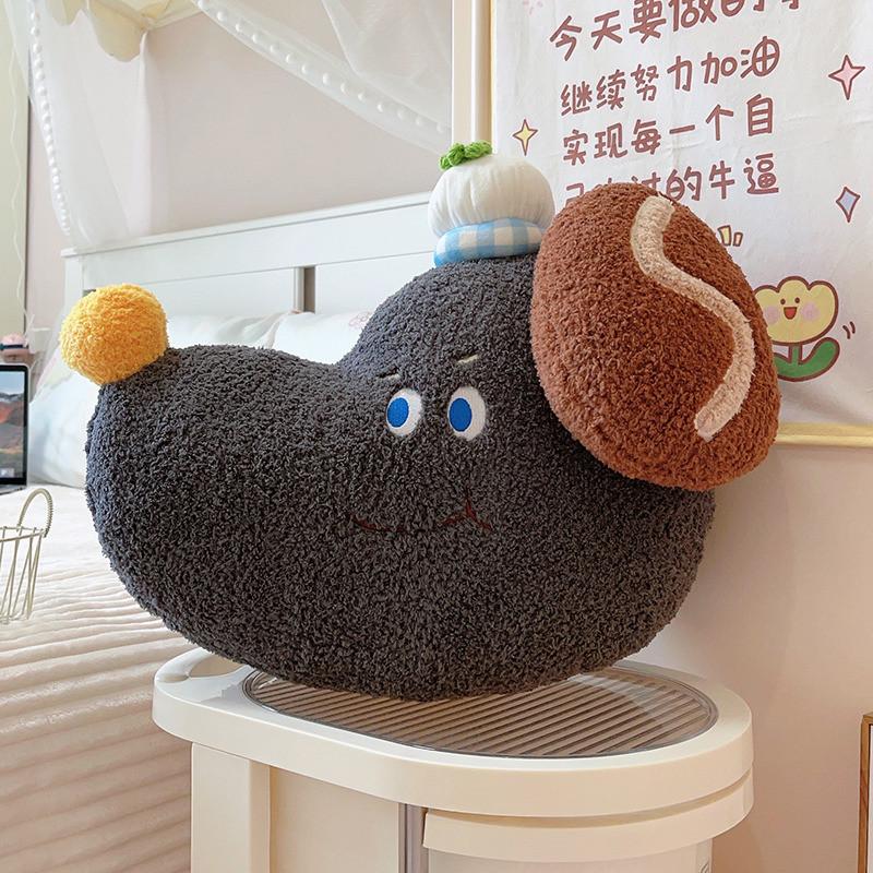 

Cartoon Dachshund Plush Pillow With Soft Pp Cotton Fill For Kids Comfort чёрный