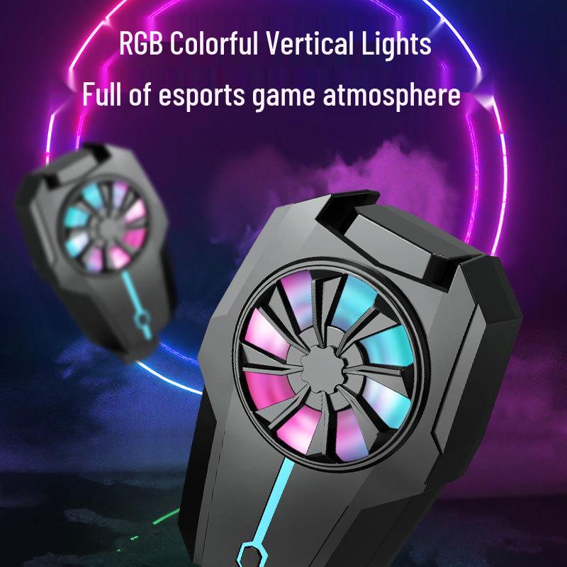 Wireless Rechargeable Phone Cooler: Silent, Air-Cooled with Long Battery Life, Powerful Wind, and Three-Speed Settings for Live Streaming and Gaming