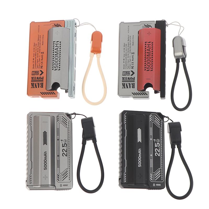21700 Power Bank Case Pd 20W Fast Charging Detachable Diy Battery Case Built-In Cable Battery Box