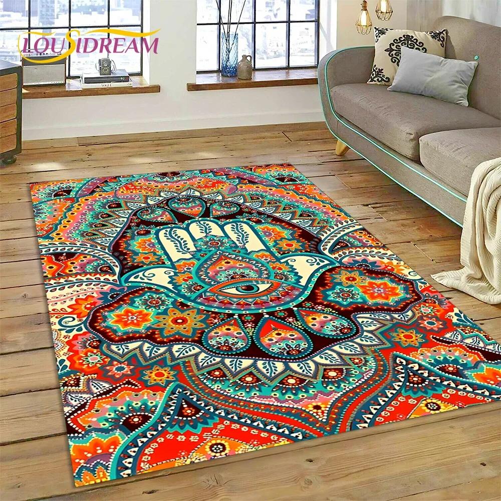 Evil Eye Turkey Blue Nazar Eye of Horus Carpet Rug for Bedroom Living Room Home Sofa Decoration,Child Game Large Decor Floor Mat