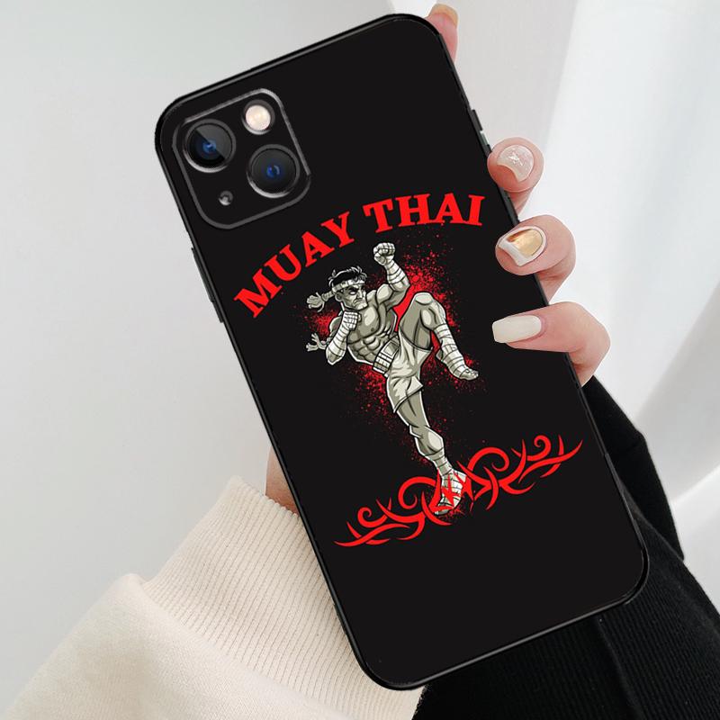 

Muay Thai Fight Boxing Phone Case For iPhone 17 Pro Max 15 14 13 11 12 16 Pro Max mini 15 16 Plus 16e 17 Air Cover iPhone 16e