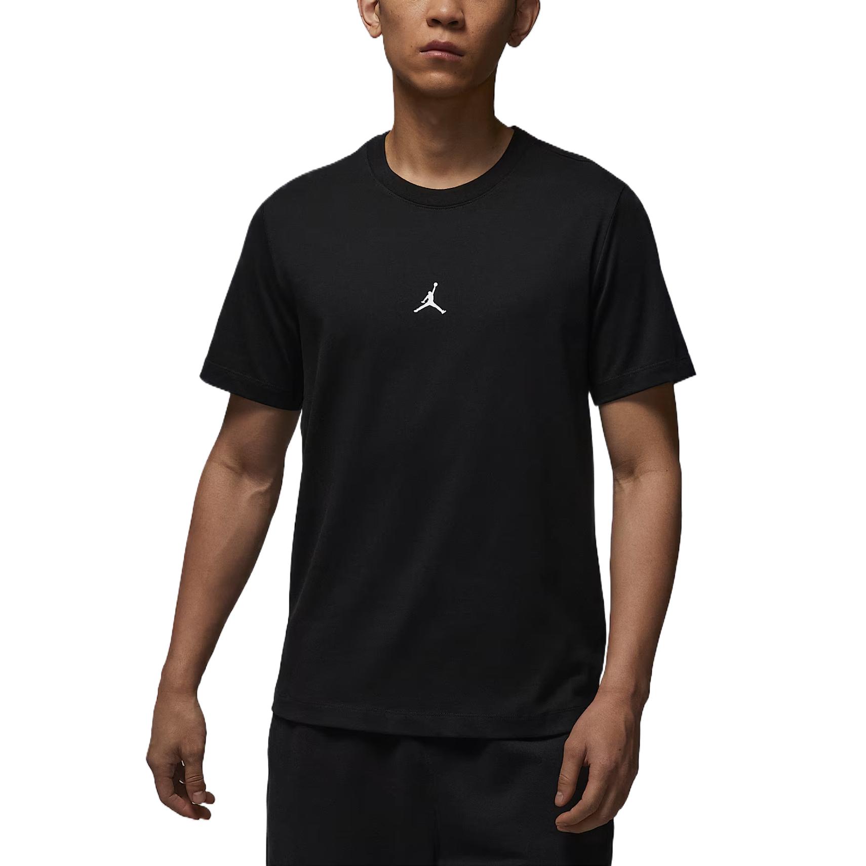 Jordan T Shirts Men s Black Crew Neck Moderate IB7521-010 M