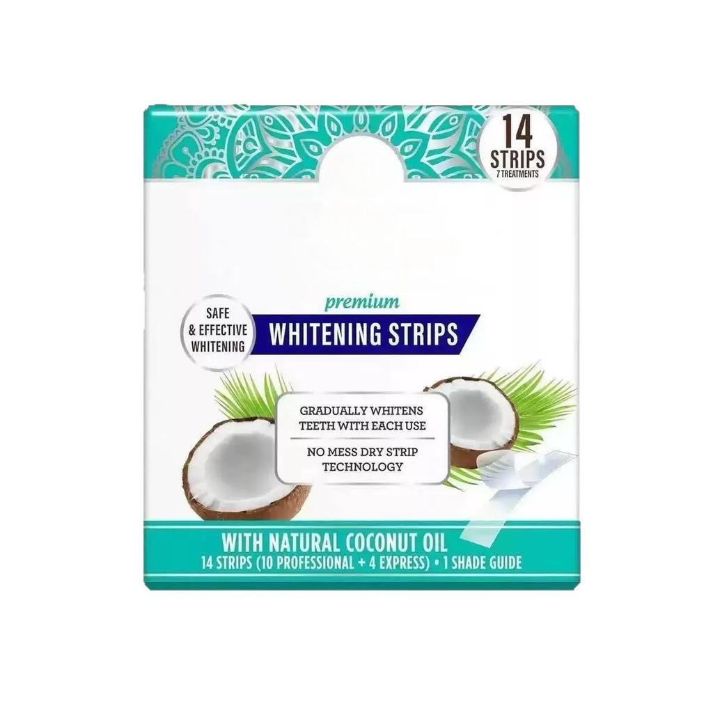 GuruNanda Coconut Oil Teeth Whitening Strips - 14 Count