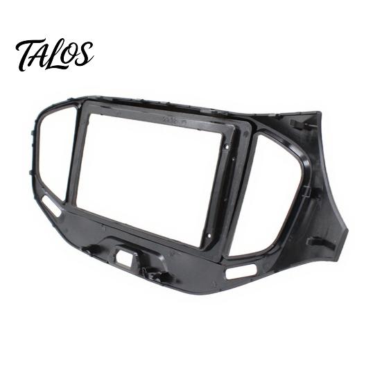 Matte Black Stereo Faceplate 9 Inch Car Radio Dash Kit for Lada Vesta 2015-2018 Dashboard Trim Replacement LHD, Navigation Panel Frame Android Stereo,