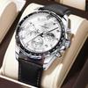 Luxury Watch For Men Waterproof Luminous Date Chronograph Man Wristwatch Stainless Steel Men's Quartz Watches+Box