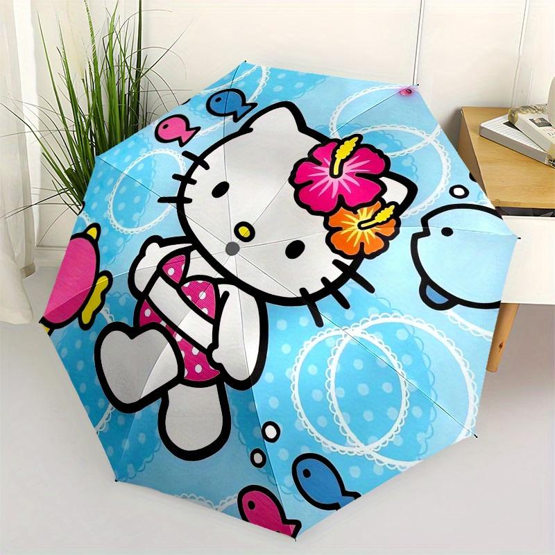 

1pc Hello Kitty Underwater Adventure Umbrella with Plastic Handle,Suitable for All Seasons Home Travel Outdoor UmbrellaSanlio553