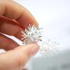 Pure White Dandelion Stud Earrings - Retro Temperament, Absolutely Beautiful Fireworks Design, Mosquito Coil Ear Clips.