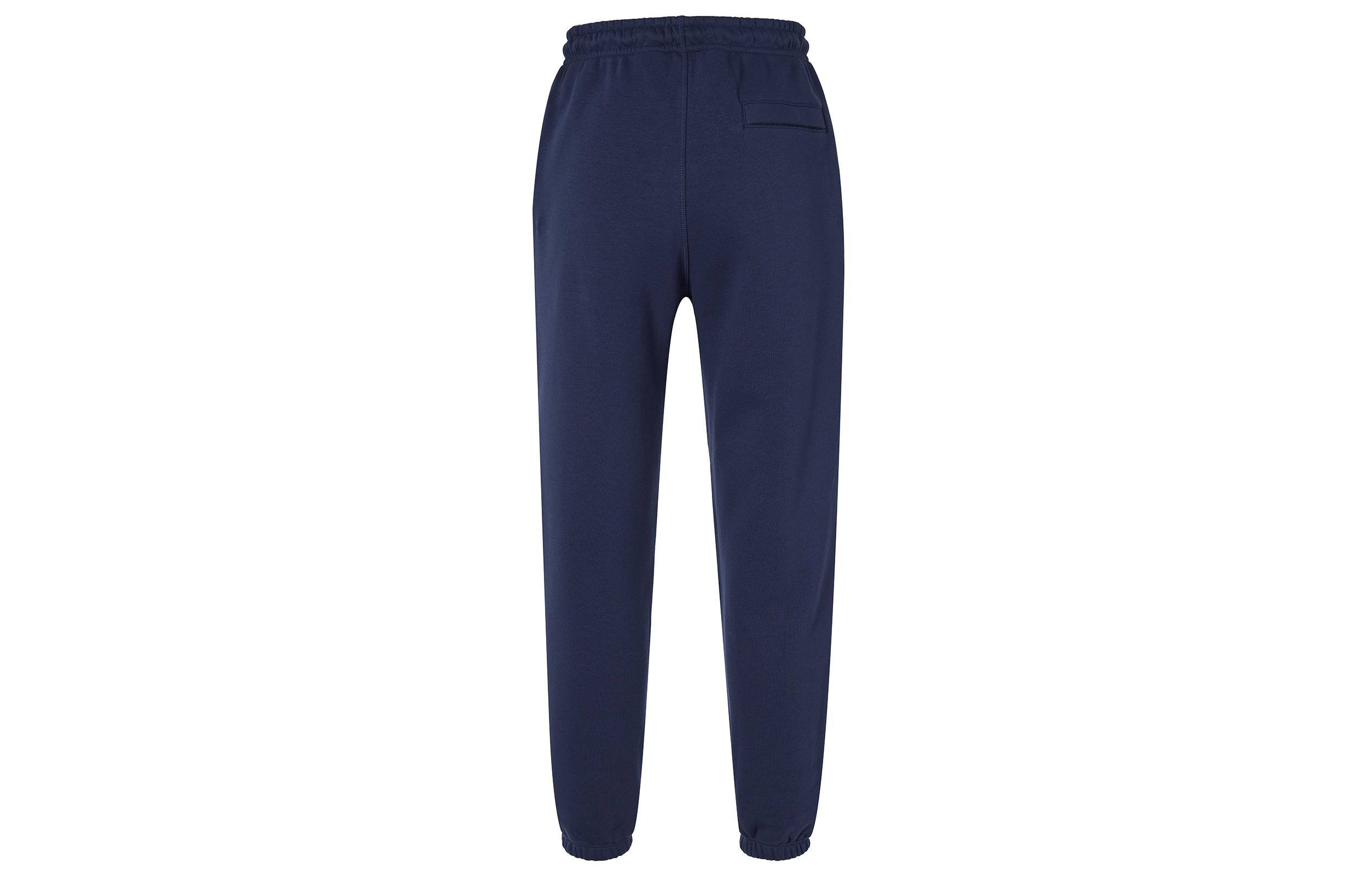 Nike Club Fleece Letter Print Lace Up Casual Elastic Cuff Fleece Lined Knitted Sweatpants Men s Dark Navy Blue FV4454-410 XXL