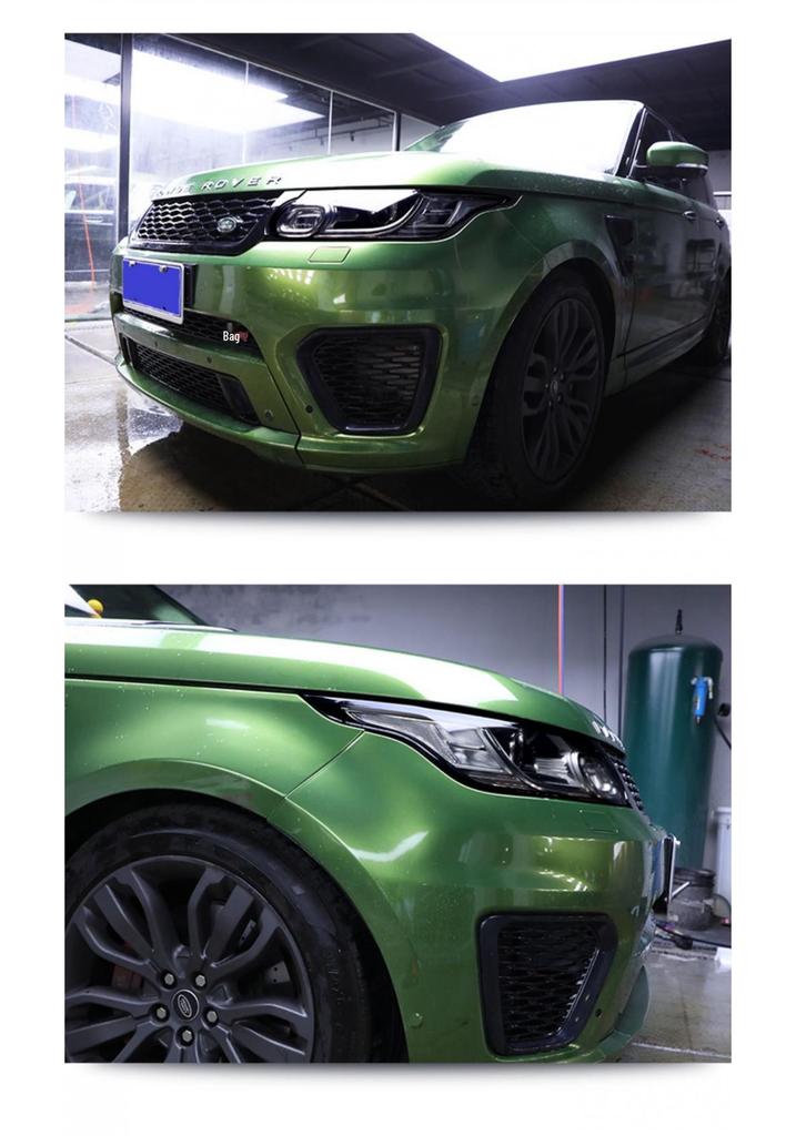 Smoked Headlight Film for 2017-2026 Land Rover Range Rover Velar - Executive Light-Controlled Transparent TPU.