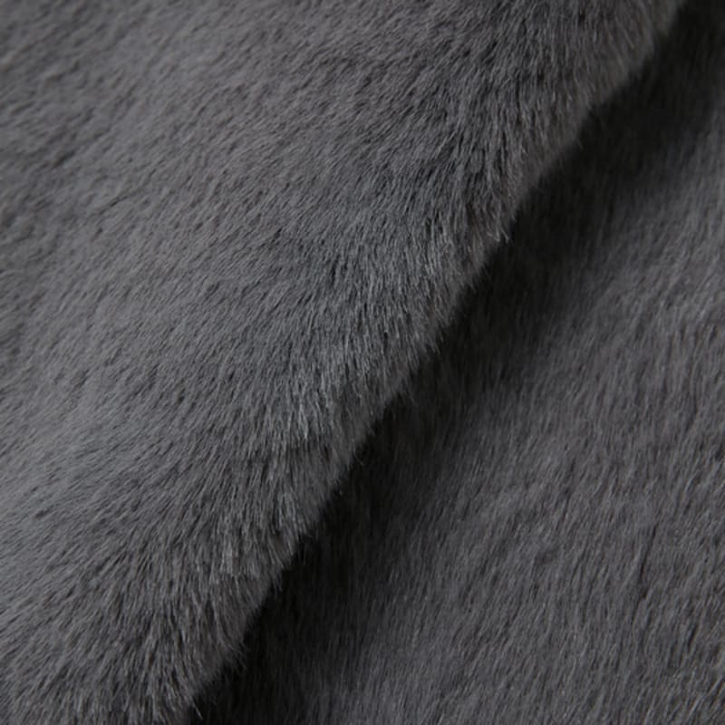 LALA Fur Long Scarf - Grey