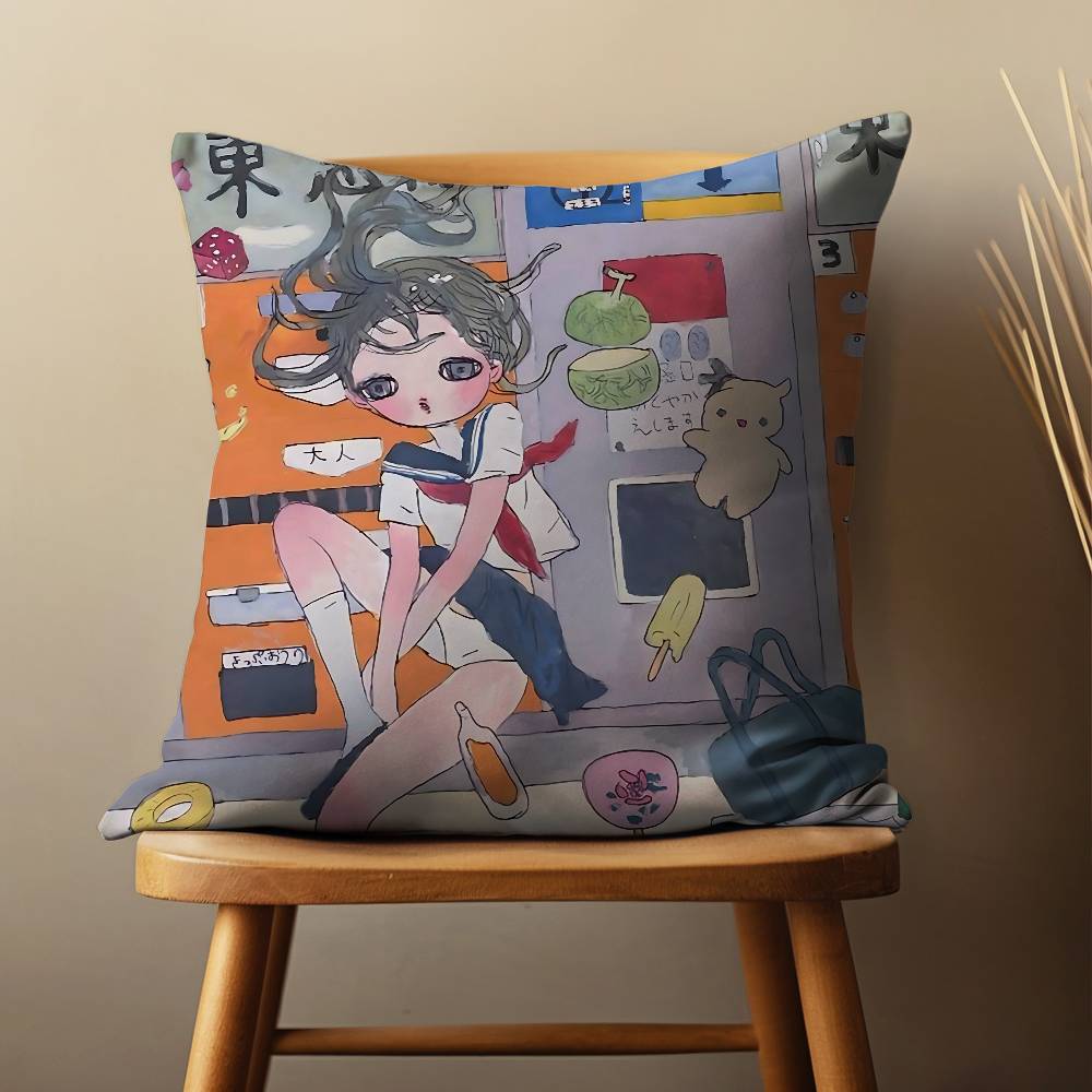 

Funny Art A-Aya T-Takano Throw Pillow Case For 45x45cm,55x55cm,30x30cm For Home Bedroom Decoration And Protector 30cmx30cm