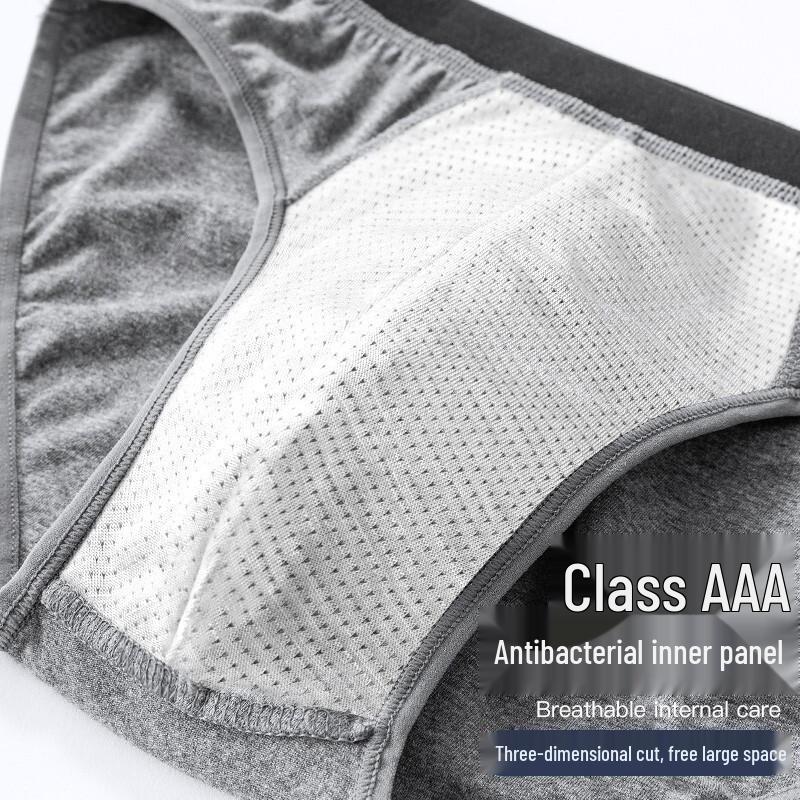 LANGSHA Men's Cotton Briefs 4-Pack