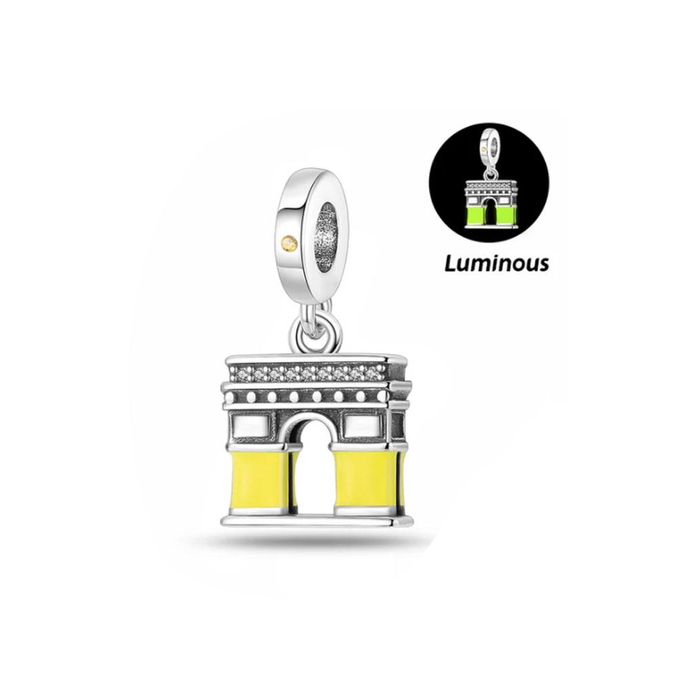 Copper Firefly Pendant Dangle Charm Moon Star Bead Fit Original Bracelet For Women Diy Fashion Jewelry Making