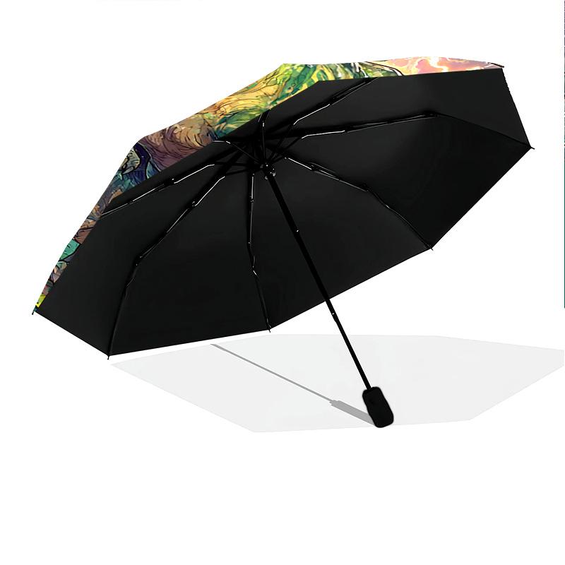 1 PC Automatic Folding Umbrella - Dinosaur Pattern, Portable & Foldable Design with 8 Ribs, Christmas Birthday Gifts