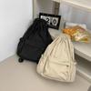Light Weight Nylon Shoulder Bag Large Capacity High School Bag Drawstring Backpack  Girls Boys